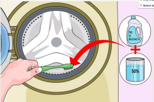 پاک کردن لاستیک لباسشویی
